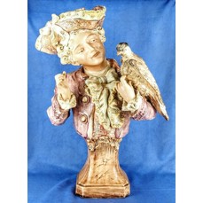 Neznámy autor – Porcelánová busta šlechtice s holubicí